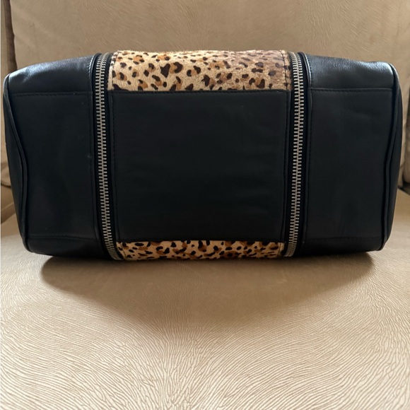 Zadig & Voltaire Black and Leopard Satchel - Picture 6 of 16